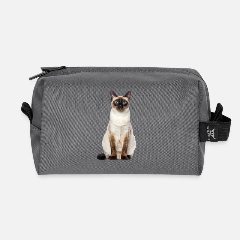 Siam Cat – Good Pet Edition - Recycelte Kulturtasche - Anthrazit