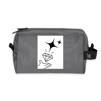 Verso N - Trousse de toilette en tissu recyclé - anthracite - Devant