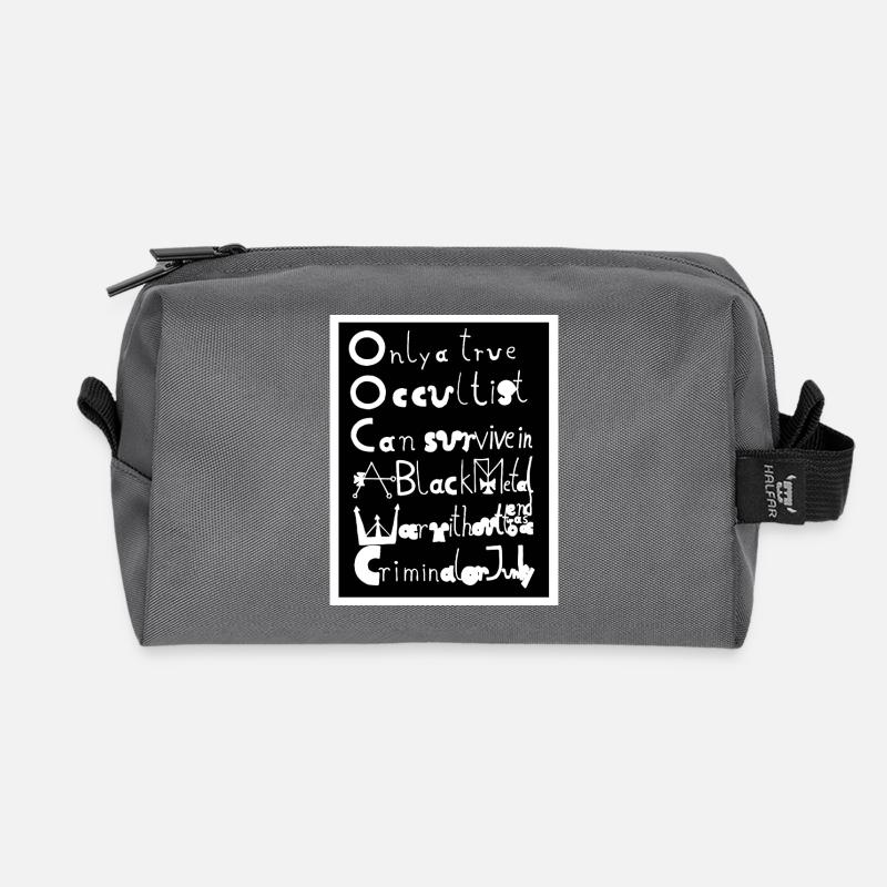 Okkulte Kraft! - Recycelte Kulturtasche - Anthrazit