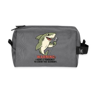 Requin de scène - Trousse de toilette en tissu recyclé - anthracite - Devant