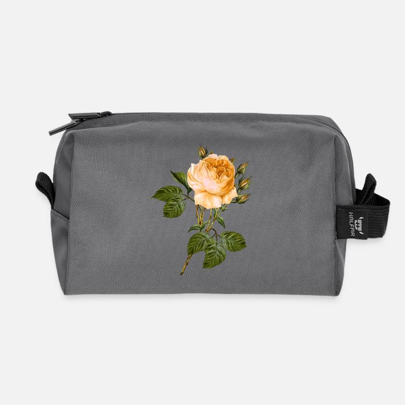 Blume - Recycelte Kulturtasche - Anthrazit