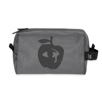 Auge im Apfel - Recycelte Kulturtasche - Anthrazit - Vorne
