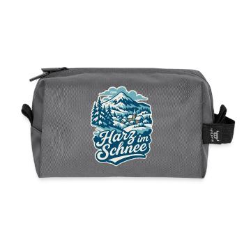 Harz en hiver - Trousse de toilette en tissu recyclé - anthracite - Devant