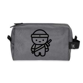 warrior - Recycled Toiletry Zip Bag - anthracite - Front