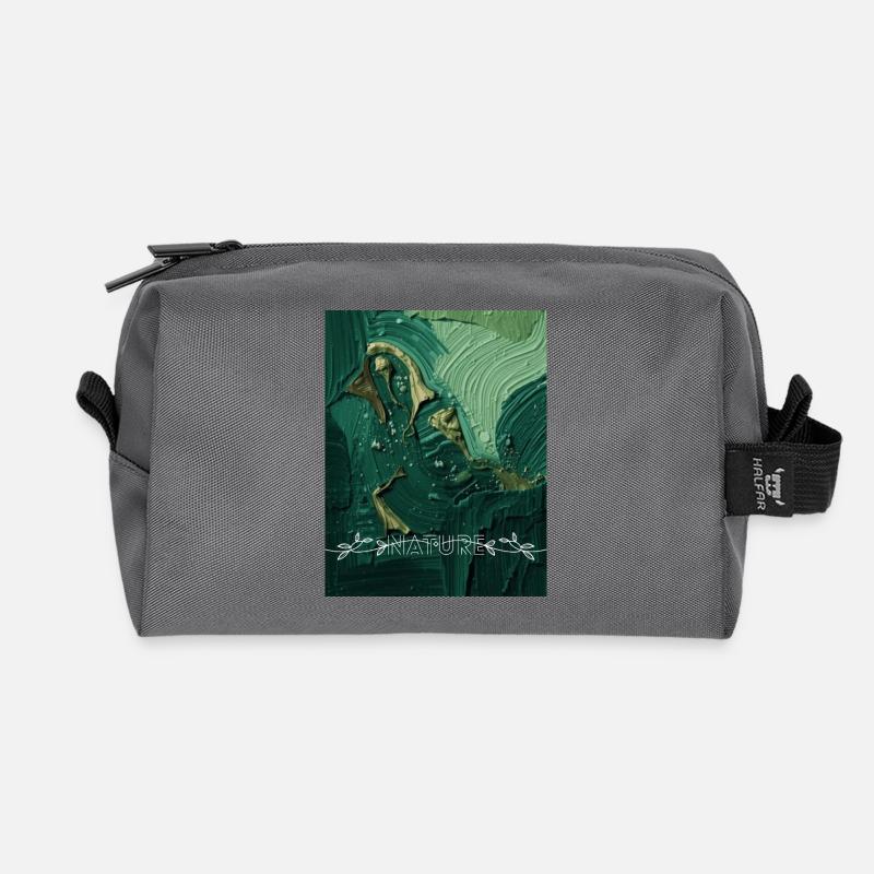 Nature Green - Recycelte Kulturtasche - Anthrazit