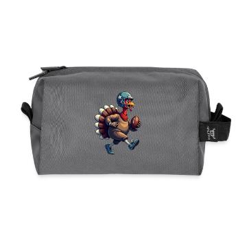Thanksgiving Football Turquie - Trousse de toilette en tissu recyclé - anthracite - Devant