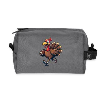 Thanksgiving Football Turquie - Trousse de toilette en tissu recyclé - anthracite - Devant