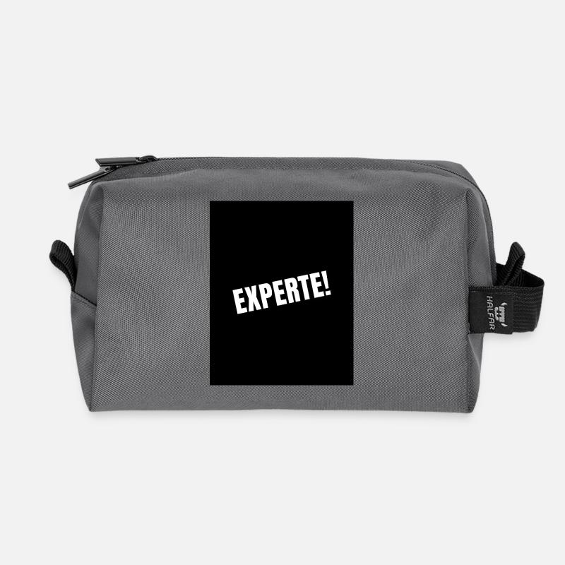 Experte! - Recycelte Kulturtasche - Anthrazit