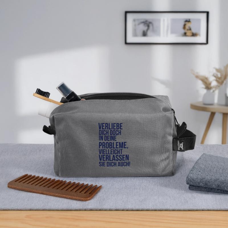 about going wild - fall in love with your problem Recycled Toiletry Zip Bag