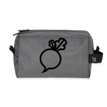 Rübe - Recycelte Kulturtasche - Anthrazit - Vorne