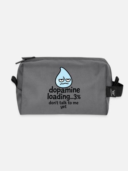 Dopamin-Lade-% Tropfen - Recycelte Kulturtasche - Anthrazit