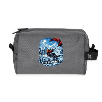 WINTER KITE SURFING - Recycelte Kulturtasche - Anthrazit - Vorne