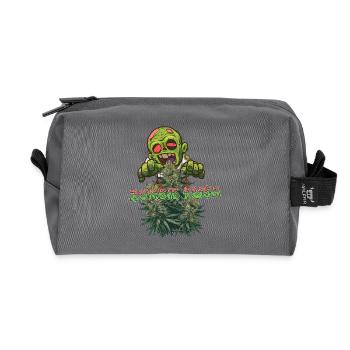 Zombie Kush - Trousse de toilette en tissu recyclé - anthracite - Devant