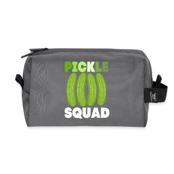 Cornichon concombre - Trousse de toilette en tissu recyclé - anthracite - Devant