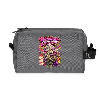 Graffiti Wedding Crasher Gravure d’art - Trousse de toilette en tissu recyclé - anthracite - Devant