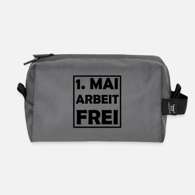 Erster Mai - Recycelte Kulturtasche - Anthrazit