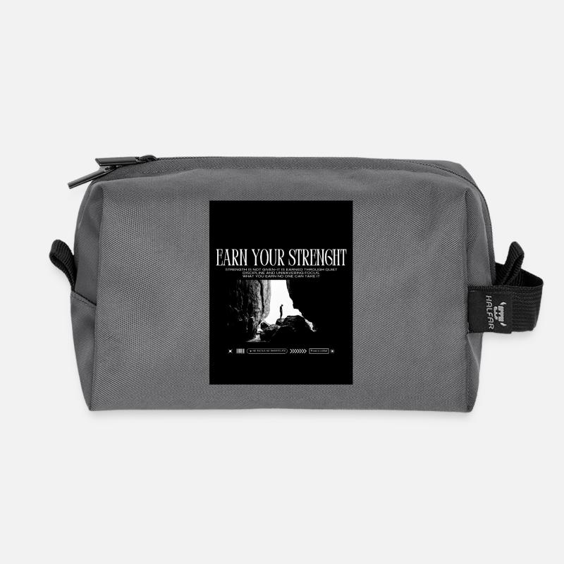 Black_White|Modern|Typographisch|StreetwearTshirtpro - Recycelte Kulturtasche - Anthrazit