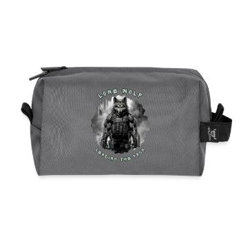 Lone Wolf Commando - Tactical Alpha Soldier - Recycled Toiletry Zip Bag - anthracite - Front