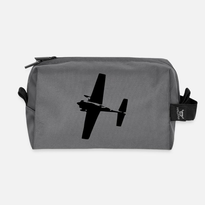 Airrace Flieger - Recycelte Kulturtasche - Anthrazit