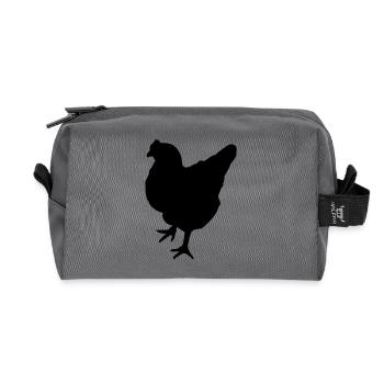 chicken - Recycelte Kulturtasche - Anthrazit - Vorne