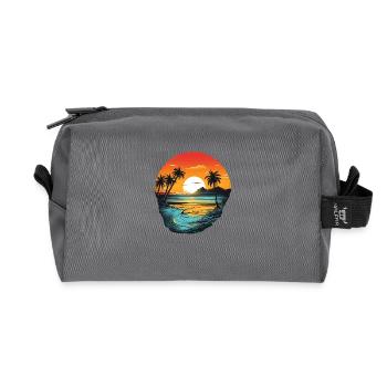 Strand - Recycelte Kulturtasche - Anthrazit - Vorne