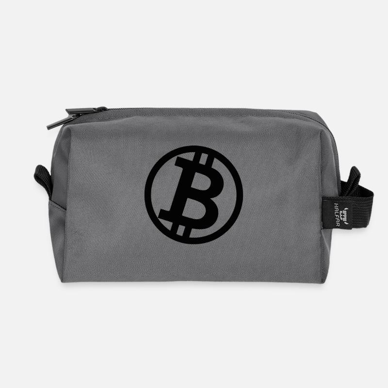 Bitcoin schwarz - Recycelte Kulturtasche - Anthrazit
