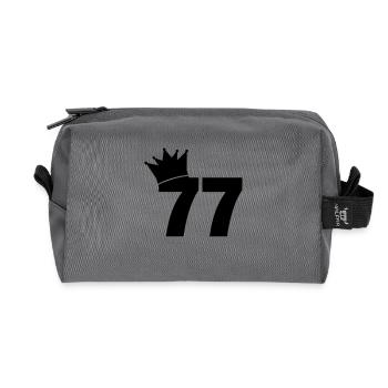 77_krone_f1 - Recycelte Kulturtasche - Anthrazit - Vorne