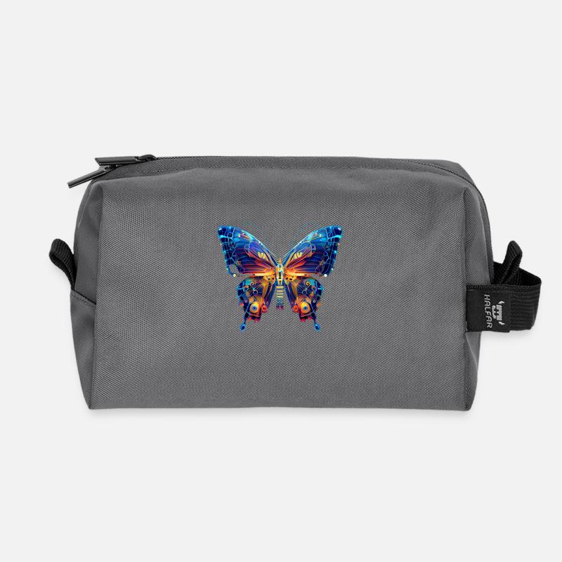 electric butterfly - Recycelte Kulturtasche - Anthrazit
