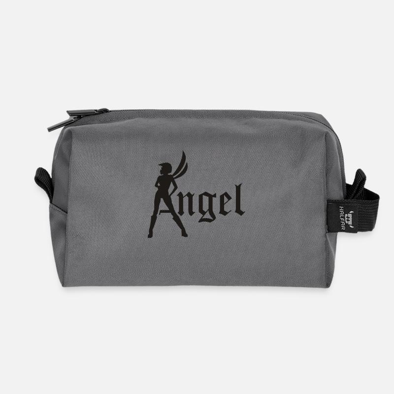 road_angel - Recycelte Kulturtasche - Anthrazit