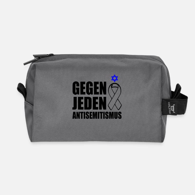 Gegen jeden antisemitismus - Recycelte Kulturtasche - Anthrazit