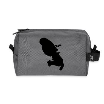 Martinique - Trousse de toilette en tissu recyclé - anthracite - Devant