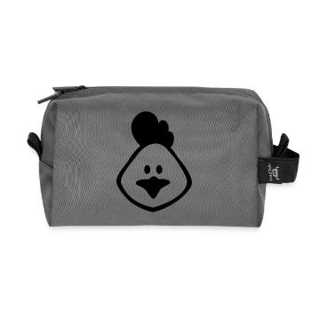 hen 1c - Recycled Toiletry Zip Bag - anthracite - Front