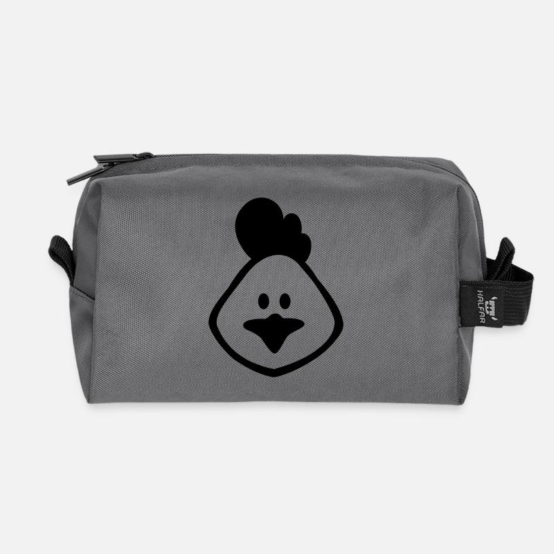 hen 1c - Recycled Toiletry Zip Bag - anthracite