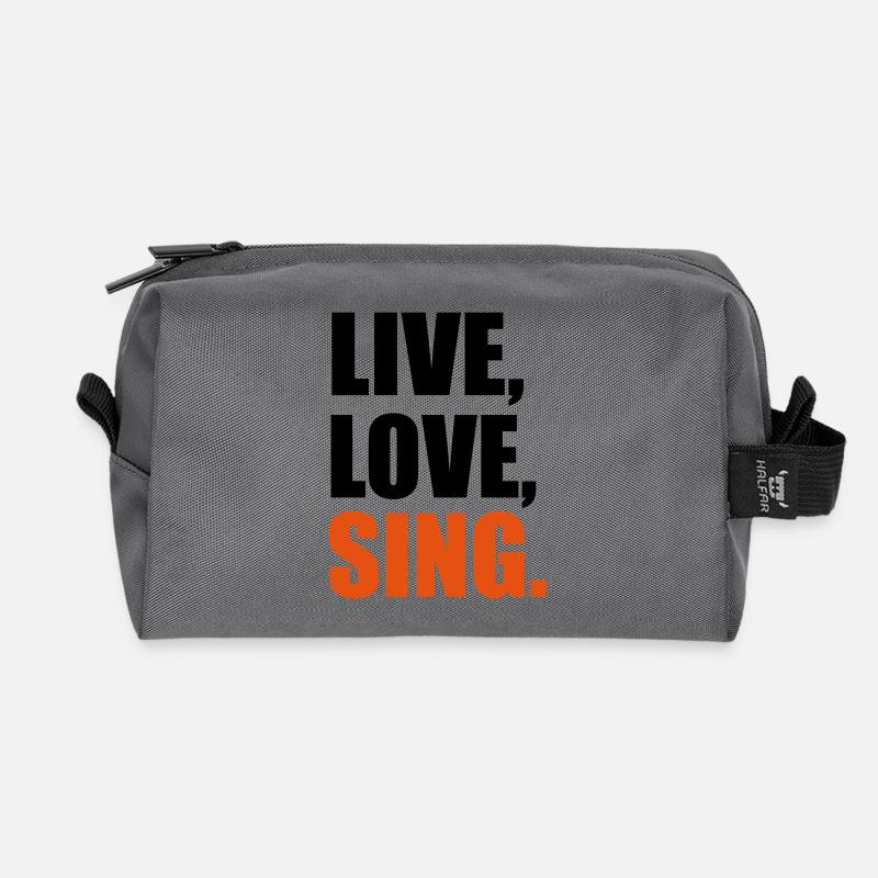 singen - Recycelte Kulturtasche - Anthrazit