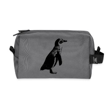 Pinguin - Recycelte Kulturtasche - Anthrazit - Vorne