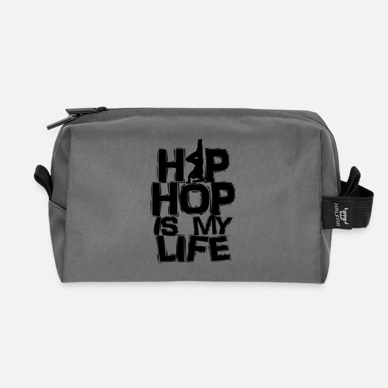 hip hop - Recycelte Kulturtasche - Anthrazit