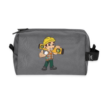 Mason craftsman - Recycled Toiletry Zip Bag - anthracite - Front