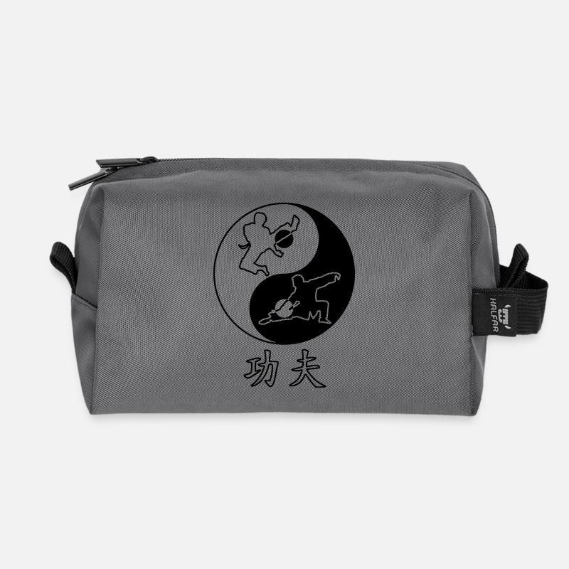 Kung Fu - Recycelte Kulturtasche - Anthrazit