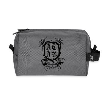 acab - Recycelte Kulturtasche - Anthrazit - Vorne