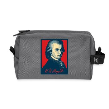 Wolfgang Amadeus Mozart - Recycelte Kulturtasche - Anthrazit - Vorne