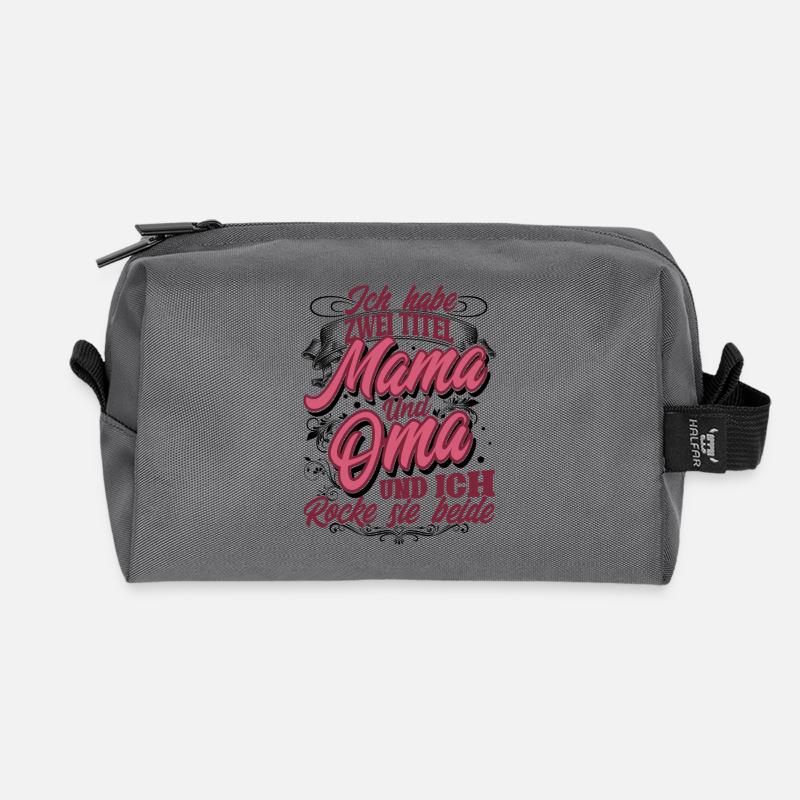 Mama Oma - Recycelte Kulturtasche - Anthrazit