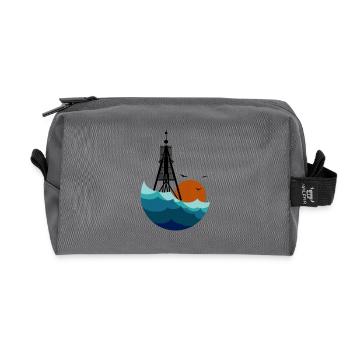 Bake n Sea - Trousse de toilette en tissu recyclé - anthracite - Devant