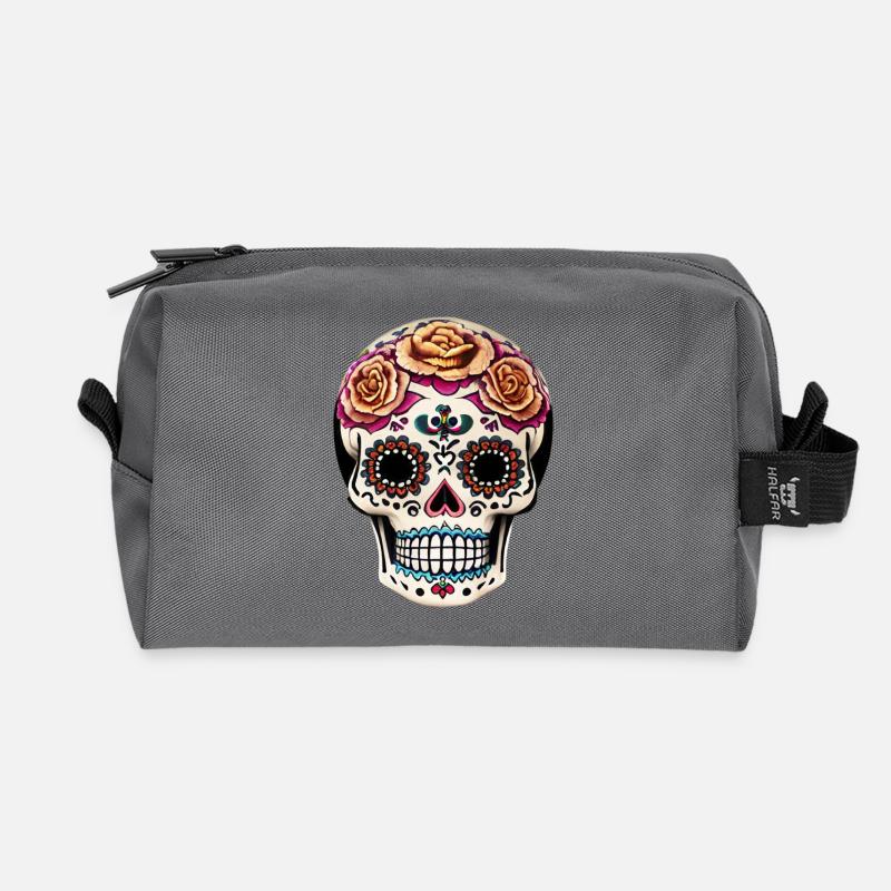 Dia de los Muertos - Recycelte Kulturtasche - Anthrazit