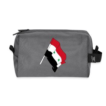 Flagge Syrien - Recycelte Kulturtasche - Anthrazit - Vorne