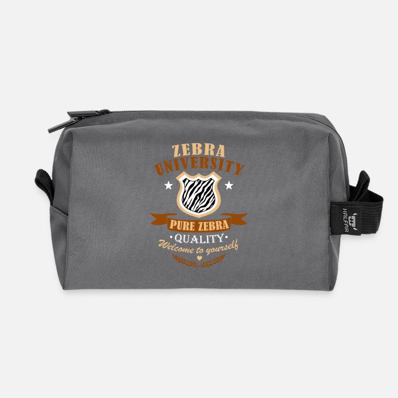 Zebra-Diplom - Recycelte Kulturtasche - Anthrazit
