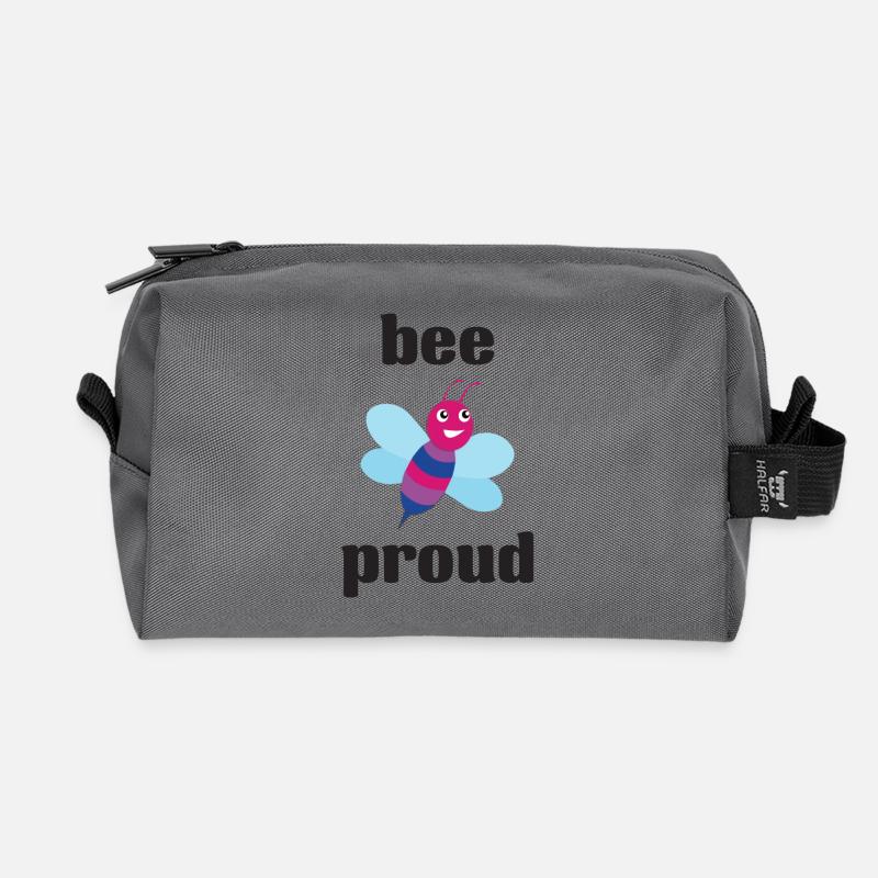LGBT Pride Month - Bisexuelle Pride - Bee Proud - Recycelte Kulturtasche - Anthrazit