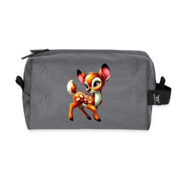 Fawn - Recycled Toiletry Zip Bag - anthracite - Front