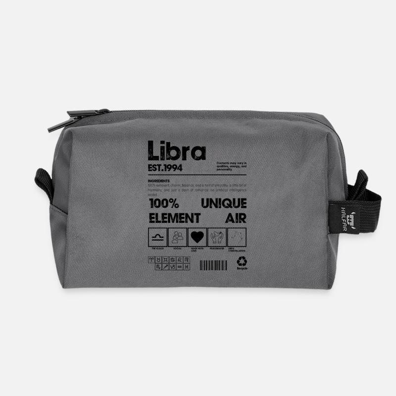 Libra 1994 - Recycled Toiletry Zip Bag - anthracite