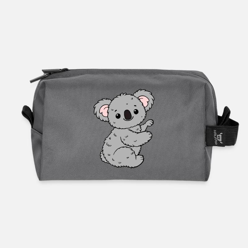 Koala Koalabär - Recycelte Kulturtasche - Anthrazit