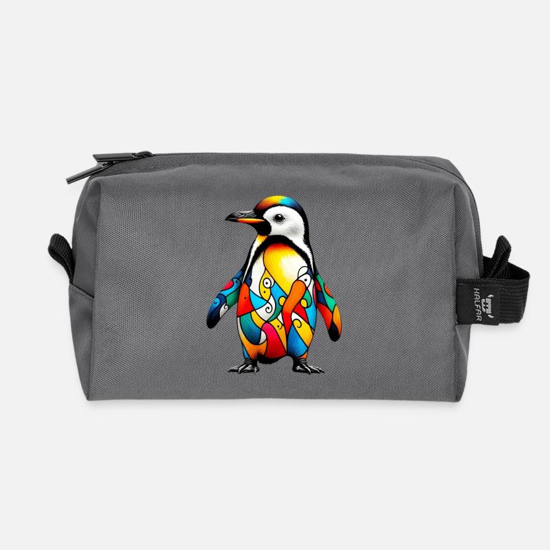 Pinguin - Recycelte Kulturtasche - Anthrazit